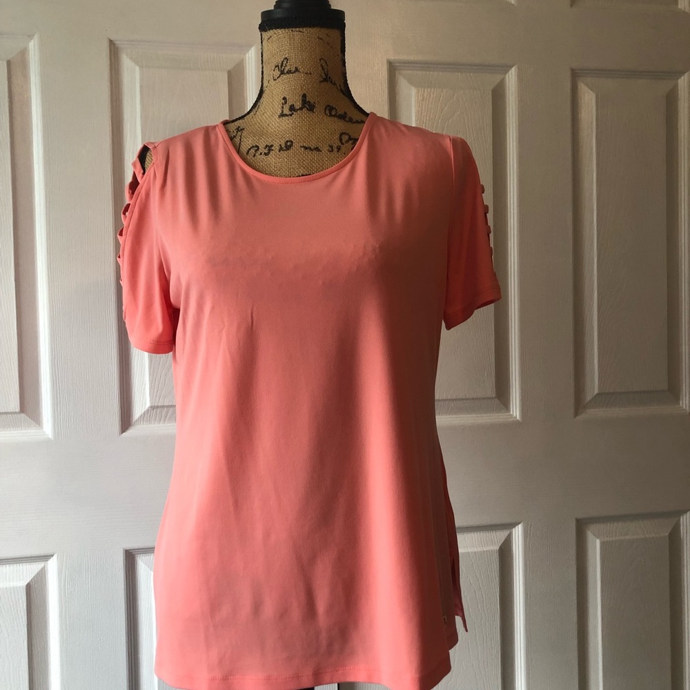 NWT Michael Kors cold shoulder top Size Medium